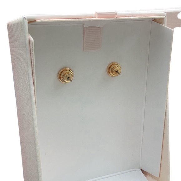 SINCERELY JULES NEW IN GIFT BOX 3 DROP HEART EARRINGS GLASS STONES GOLD TONE - Picture 8 of 8